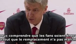 Wenger répond aux sifflets des fans d'Arsenal