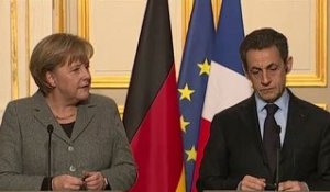 Angela Merkel : "Je soutiens Nicolas Sarkozy sur tous les plans'"