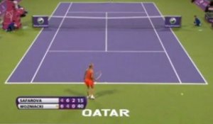 Doha - Safarova bat Wozniacki