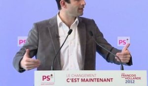 Point presse de Benoît Hamon : Faites le changement