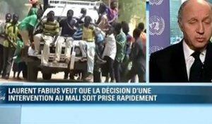 Mali : Fabius confirme une réunion à l’ONU sur une possible intervention