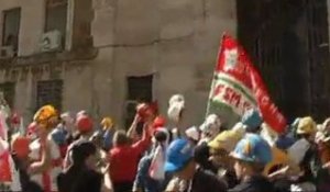 Italie : les metallurgistes de Sardaigne en colère