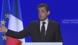 Évènements : Nicolas Sarkozy présente son projet