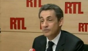 Nicolas Sarkozy, candidat UMP à l’élection présidentielle, sur RTL : "Hollande veut moins de riches, moi je veux moins de pauvres"