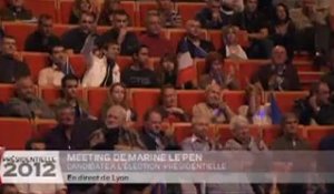 Meeting de Marine Le Pen à Lyon