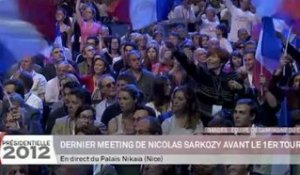 Dernier meeting de Nicolas Sarkozy à Nice
