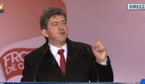 Jean-Luc Mélenchon appelle à se mobiliser le 6 mai pour battre sarkozy