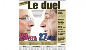 Présidentielle : le duel Hollande-Sarkozy à la Une