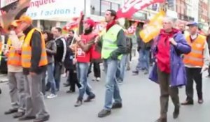 1er mai: Des centaines de manifestants dans les rues de Cambrai