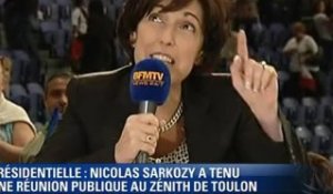 Sarkozy à Toulon : huées et jets de projectiles contre BFMTV