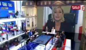 Réaction de Marine Le Pen à l'élection de François Hollande