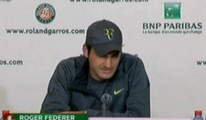 Roland-Garros, 1/4 de finale - Federer : "Je me sens bien"
