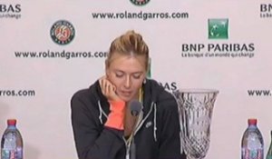 Roland Garros, finale – Sharapova : “Etre à nouveau N.1”