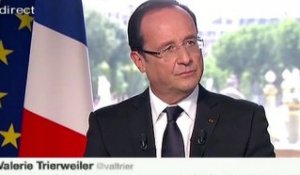 Hollande et le tweet de Trierweiler : "les affaires privées se règlent en privé"