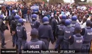 Afrique du Sud: soutien aux mineurs arrêtés - no comment