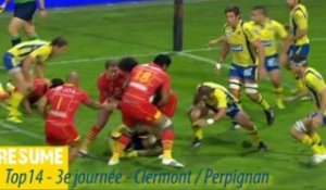 Top14 2012-2013 J3 - Clermont-Perpignan : le résumé
