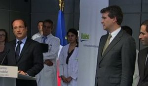 Conférence de presse du Président à l'usine Valeo de La Verrière