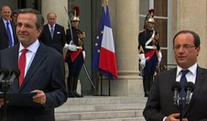 Déclaration du Président Hollande et de M. Antonis Samaras