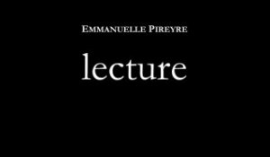 Emmanuelle Pireyre / lecture / féerie générale