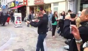Flash-mob au centre de Verviers