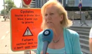 Grouwels veut plus de "tourne-à-droite" cyclistes à Bruxelles