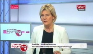 Nadine Morano : « Nicolas Sarkozy a perdu sur une imposture de François Hollande. (...) Il a été élu mais les Français sont aujourd’hui en phase de désintoxication d’antisarkozysme. »