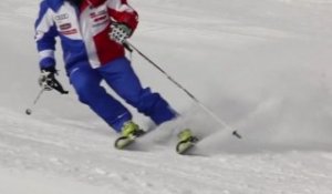 Retour sur skis de JB Grange à Tignes