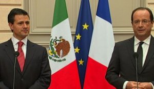 Point de presse avec M. Enrique Peña NIETO, Président de la République du Mexique