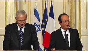 "Pas de condition préalable" pour reprendre les négociations sur le processus de paix (M. Netanyahu)