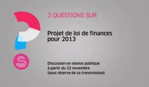[Questions sur] Projet de loi de finances pour 2013