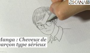 Manga : Dessiner les cheveux d'un personnage sérieux - HD