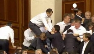 Bagarre générale au Parlement ukrainien