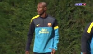 Le retour d'Abidal à l'entraînement du Barça