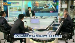 Hollande et la finance : la paix ? - le 19 décembre - BFM : Les décodeurs de l'éco 3/5