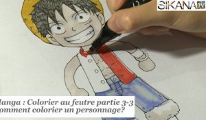 Manga : Comment colorier un personnage aux feutres 3-3 - Illustration de Luffy - HD