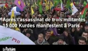Triple meurtre : 15 000 Kurdes manifestent à Paris.