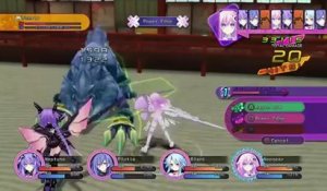 Hyperdimension Neptunia Victory - Gameplay #2 - Combat de boss