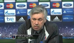 LdC, 1/8e de finale - Ancelotti : ''Moins de pression, plus de confiance''