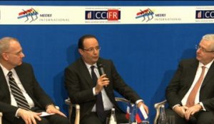 Table ronde avec les chefs d’entreprise français de la délégation et des membres de la Chambre de commerce franco-russe