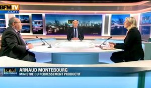 BFM Politique : l’interview BFM business, Marine Le Pen répond aux questions d'Emmanuel Lechypre - 03/03