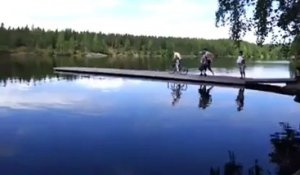 Un saut à vélo