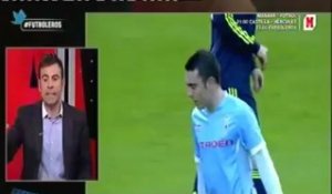 Mesut Özil lance un maillot échangé avec un joueur du Celta Vigo en tribune