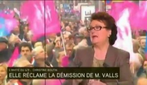 Manif pour tous : Boutin demande la démission de Valls