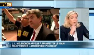 Marine Le Pen sur Mélénchon: "je ne veux pas taper sur un cadavre" - 08/04