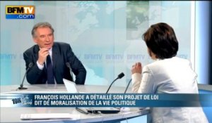 François Bayrou, invité de Ruth Elkrief sur BFMTV - 100413