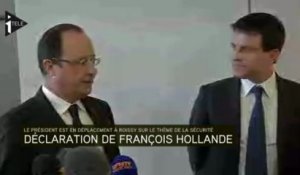 Hollande et Valls en visite surprise sur le thème de la sécurité à Roissy-CDG