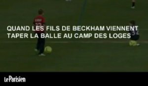 Les enfants de Beckham tapent la balle avec Ibrahimovic