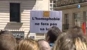 Mille citoyens à Nantes contre l'homophobie