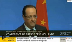 Chine : Hollande veut aussi des emplois en France