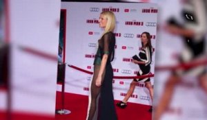 Gwyneth Paltrow est audacieuse dans une robe transparente à la première d'Iron Man 3